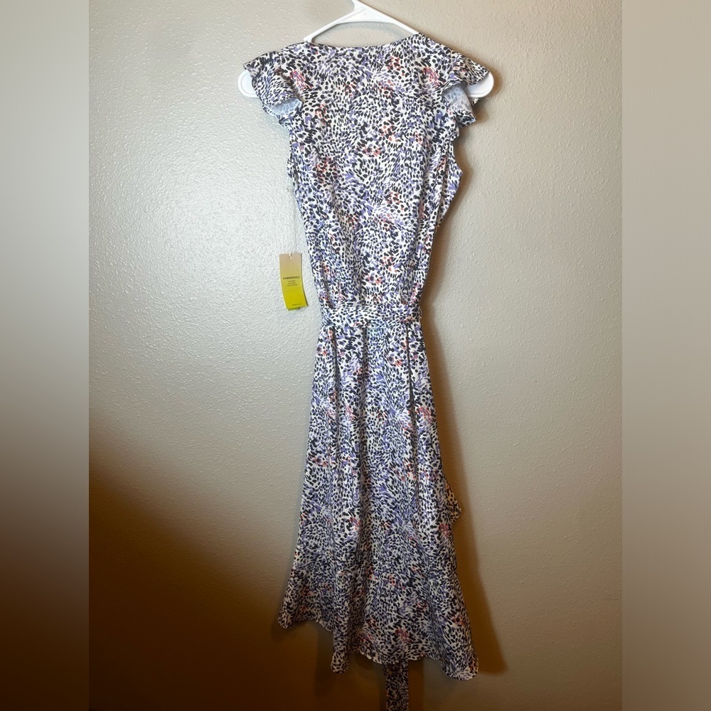 NWT Summersalt Beach Cover-Up to Brunch Wrap Dress in Lavender Fields print XS - Picture 7 of 7